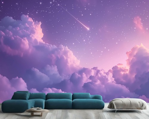 Magical night sky with - sky,