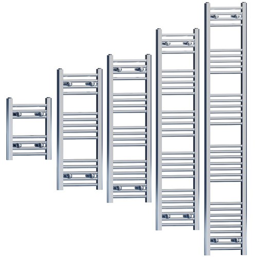Chrome heated towel rail - heated,