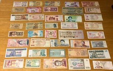 Lot Of 40 X World Banknotes