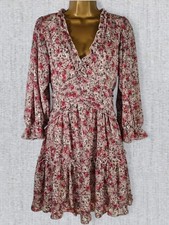 Apricot Floral Ruffle Tiered