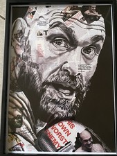 Large A3 Framed Poster Print Tyson Fury Boxing Man Cave Home Decor Gift Idea