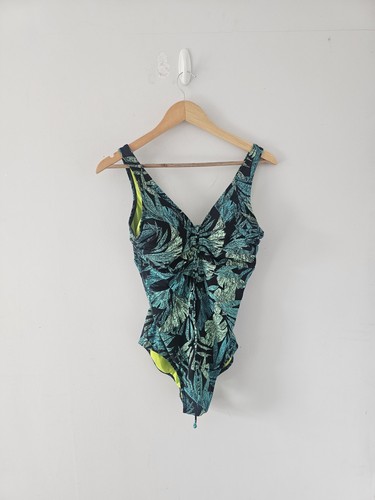 Green swimsuit uk 14 - m&s,