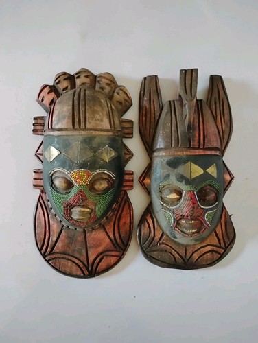 Vintage pair african tribal - african,