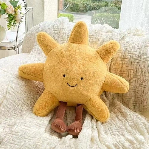 Cute sun moon plush - toy, smiley