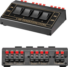 4 WAY SPEAKER SWITCH BOX AUDIO