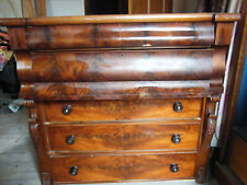 Antique Bombe chest of drawers curved dresser