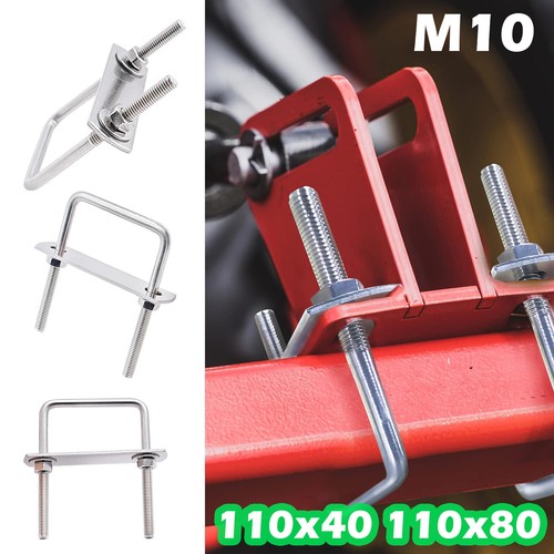 M10 bolt bracket - u-bolt, nuts