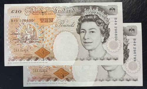 Old ten 10 pound notes - old, £10