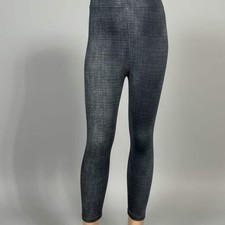 Girls denim pattern leggings