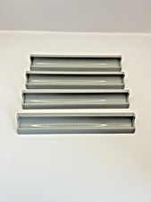 Scrabble 4x Grey Plastic Tile Racks Set Letter Holder Shelf Vintage *Free Post*