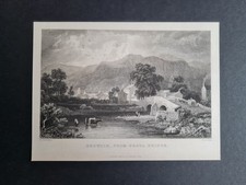 Antique 1833 print - Keswick