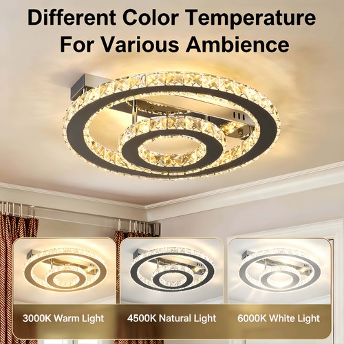 Crystal led ceiling light - led,