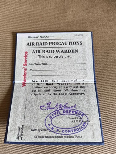 Repro ww2 arp air - ww2, warden