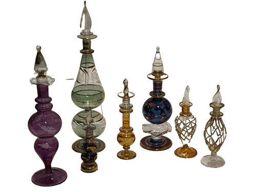 Vintage egyptian glass perfume - egyptian,