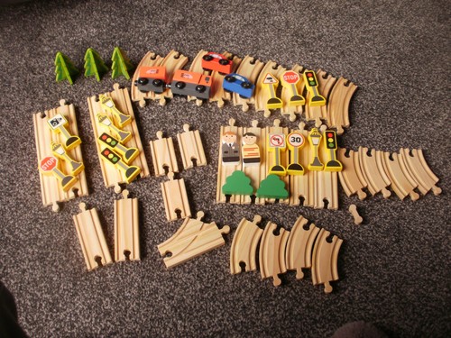 Wooden road train track - wooden,