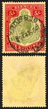 Bermuda SG53d 5/- Green and