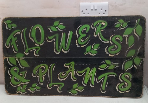 Flowers plants sign - flowers,