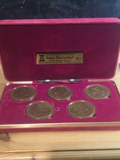 1979 IOM Millenium of Tynwald 5 x One Crown Set in Box.