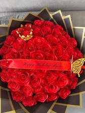 Eternal rose bouquet - plain