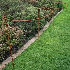 Rust Garden Metal Plant Hoops