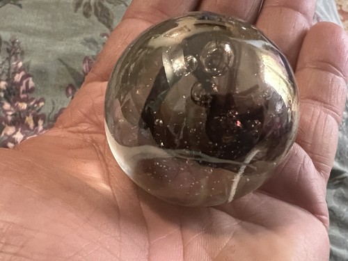 Large iridescent glass swirl - large,