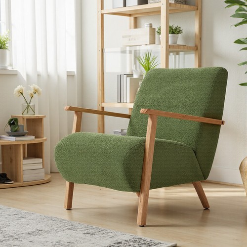 Modern chenille armchair - modern,
