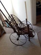 Dolls chair c1800 wicker - chair, c1800's.