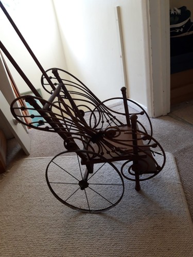 Dolls chair c1800 wicker - dolls,