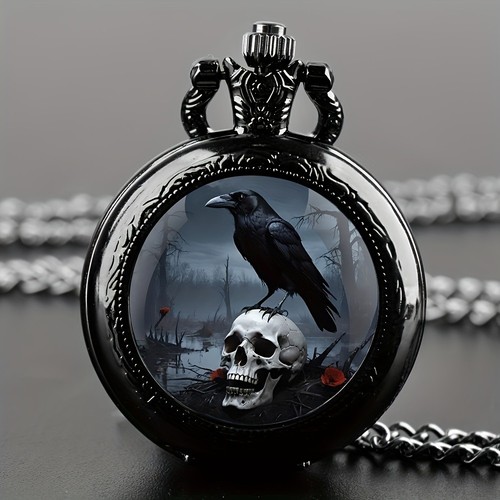 Vintage gothic crow skull - vintage,