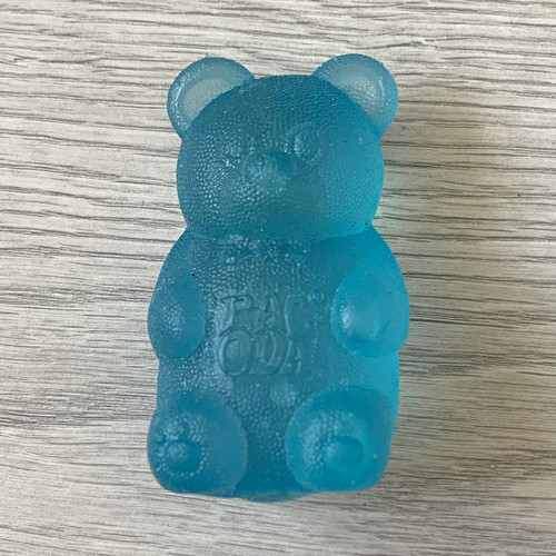 Blue gummy bear - bear, textured