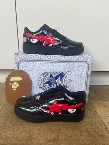 Bape trainers uk7 - bape, red