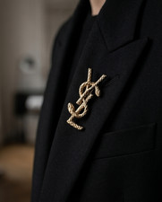 Vtg Unique YSL brooch  pin