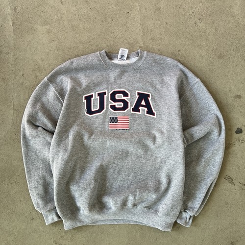Usa flag crewneck sweatshirt - flag,