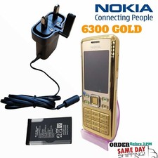 New Nokia 6300 GOLD Unlocked Camera Bluetooth Classic Mobile Phone +Warrenty
