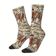 Mens Battle of Hastings 1066 Bayeux Tapestry History Novelty Socks UK 6-11
