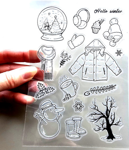 Clear stamps winter walk - stamps,