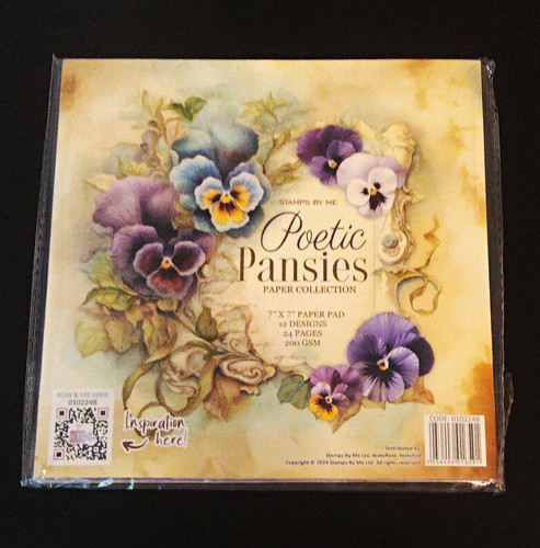 Stamps poetic pansies - poetic,