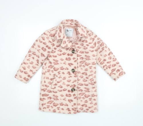 Girls pink animal print - girls,
