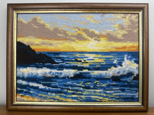 Vintage needlepoint tapestry - vintage,