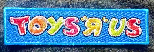 Toys us embroidered logo - toys,