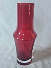 Scandinavian large red glass
