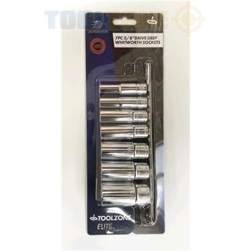 7pc deep whitworth - 3/8",