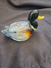 Murano Style Art Glass Duck