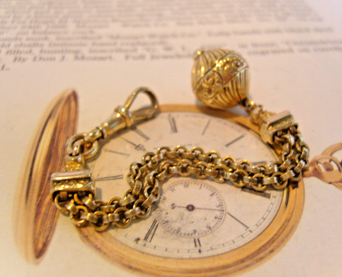 Victorian ball fob 12ct gold - victorian,