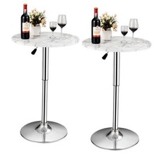 COSTWAY 2Pcs Modern Bar Table