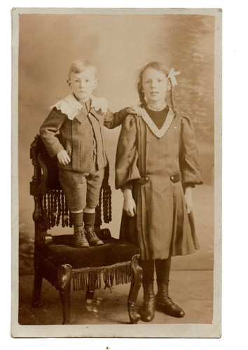 Children boy stood - boy, chair