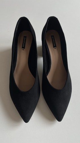 Stradivarius black faux suede - stradivarius,