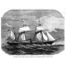 The Tornado Captured and Detained by the Spanish - Antique Print 1867