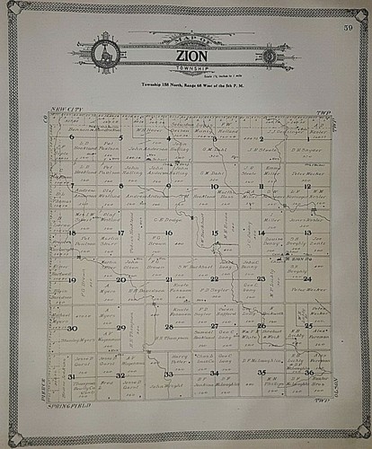 Old 1909 original plat map - old,