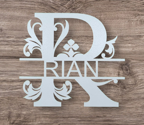 White name plaque - white,